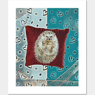 Hedgehog sweet art  trend Posters and Art